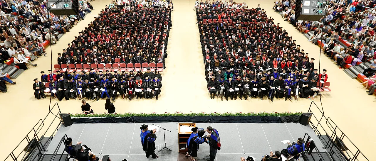 Photo of commencement ceremony