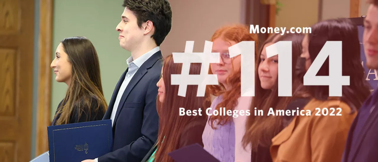 Money.com, #114 on the Best Colleges in America 2022 