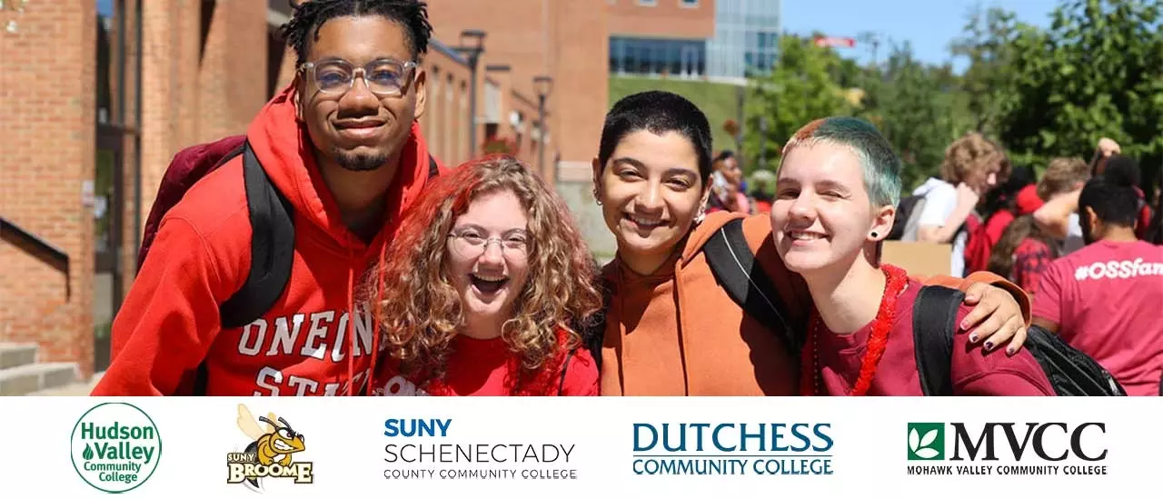Students in quad on Red Day