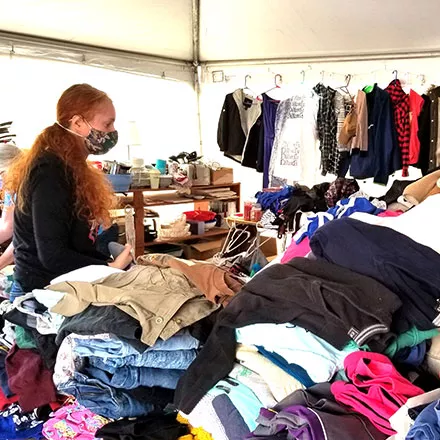 Rebecca Harrington at the ReUse Center