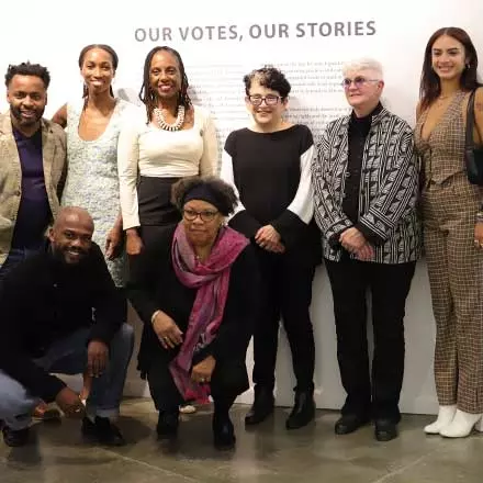 Students Curate Art Exhibit on Voter Suppression