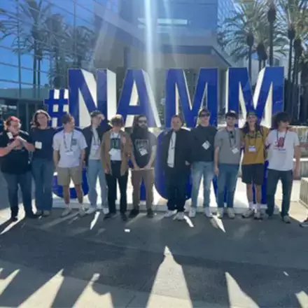 Oneonta Students Tour NAMM
