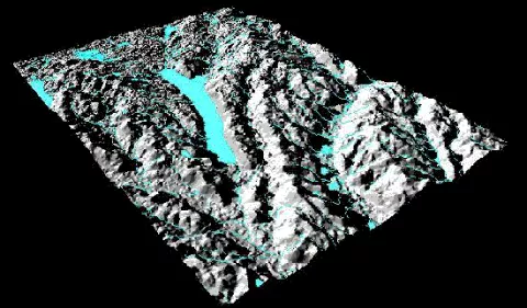 USGS digital elevation models of Otsego Lake 