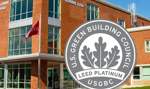 Alumni Hall Awarded Highest Green Building Rating 