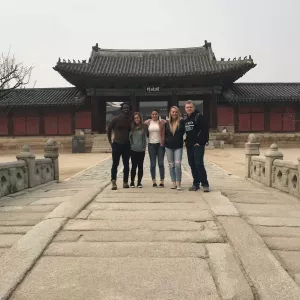 students abroad in Seoul, South Korea for spring break 2019