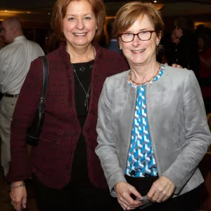 Nancy Pierce '77 with Andrea Casper '75