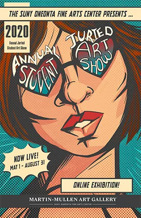 Annual Student Art Show poster 2020
