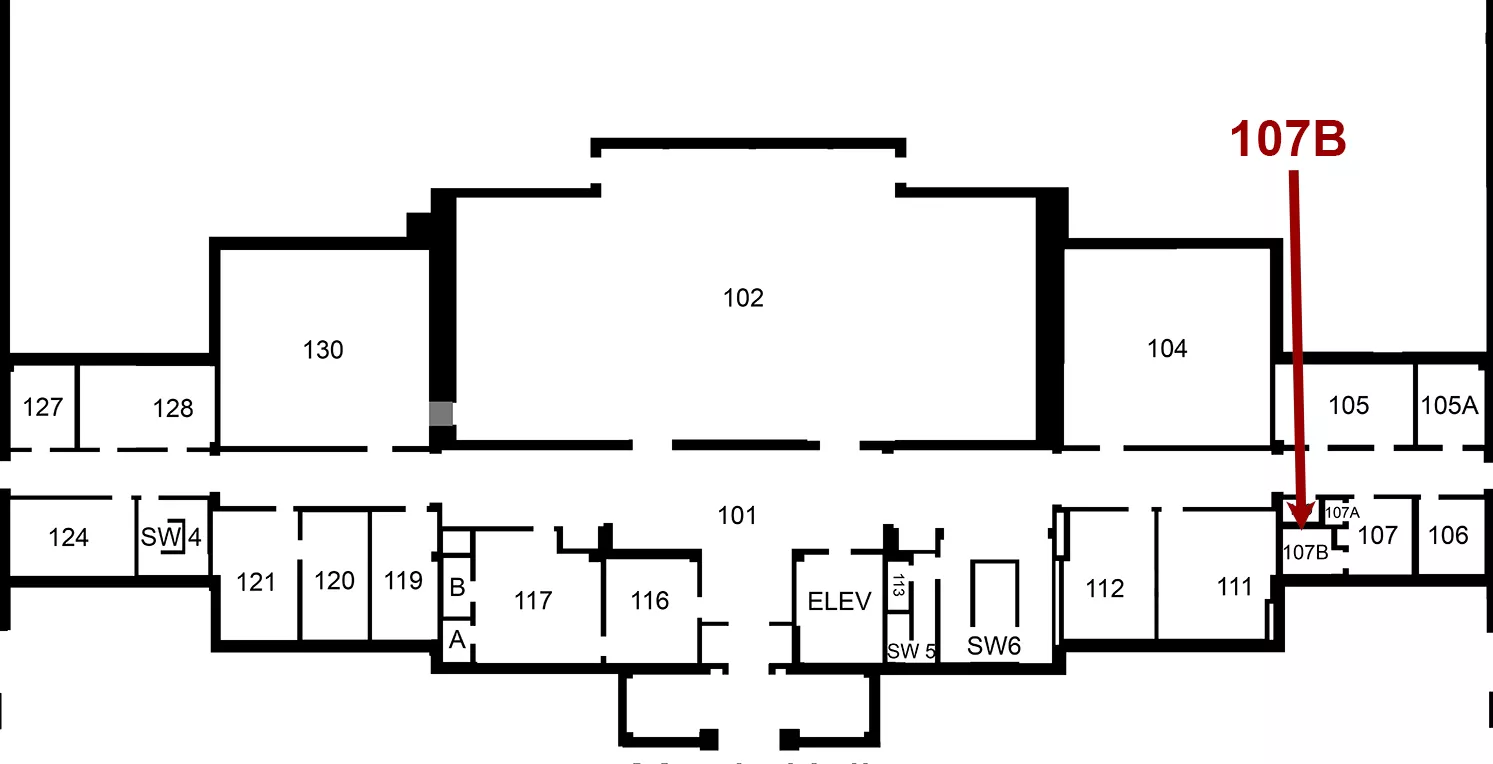 Morris 107B Privacy Room.  Inquire at Morris Complex Service Desk at Main Entry.