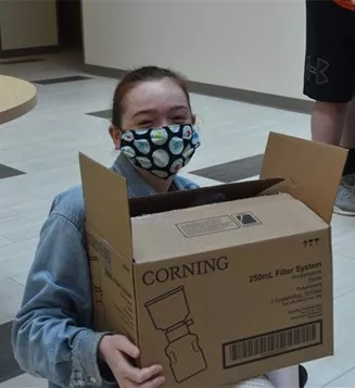 Lab equipment donated by Corning to SUNY Oneonta's iGEM team.
