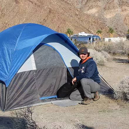 tent setup