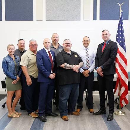 Budd and Cardelle Police Chief Swearing-In Ceremony