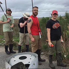 Dakota Bailey volunteering in New Orleans