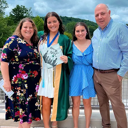 Alexia Michitti with her family