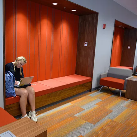 Study space in Alumni Hall