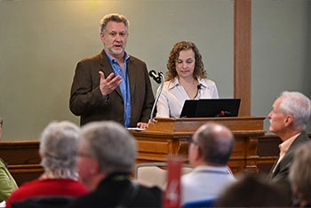 Keynote address from SUNY Oneonta alumni Michael Lahn ’86 and Lori Lahn ’86