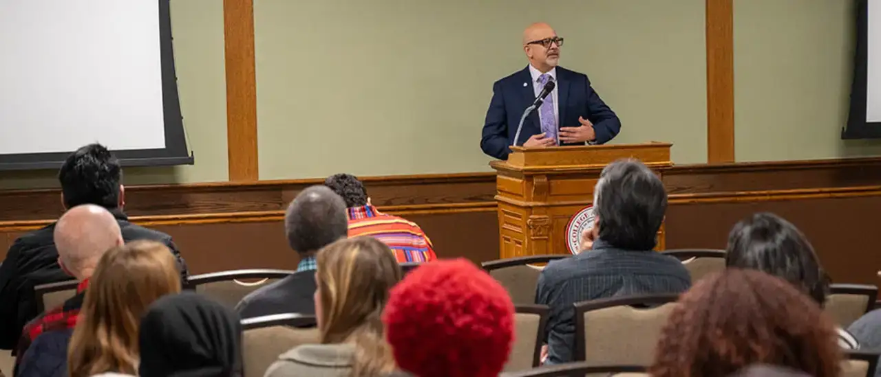 SUNY Senior Vice Chancellor Dr. Ricardo Nazario-Colón for an evening talk, "On Whose Shoulders We Stand”