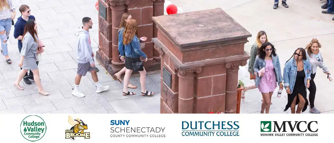 Students at Pass Through the Pillars