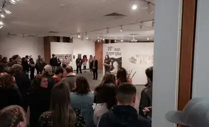 Students participating in the Juried Student Show