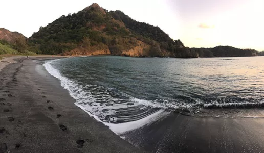 Shoreline in Japan.