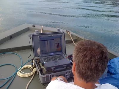 BFS Dive Team on the boat.