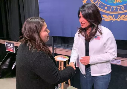 Student meets Tulsi Gabbard