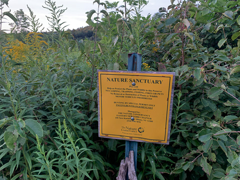 Nature sanctuary sign